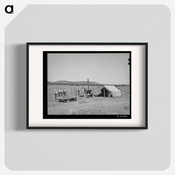 Camp of the Caudills while they are moving their dugout, Pie Town, New Mexico
 - ラッセル リー Poster.