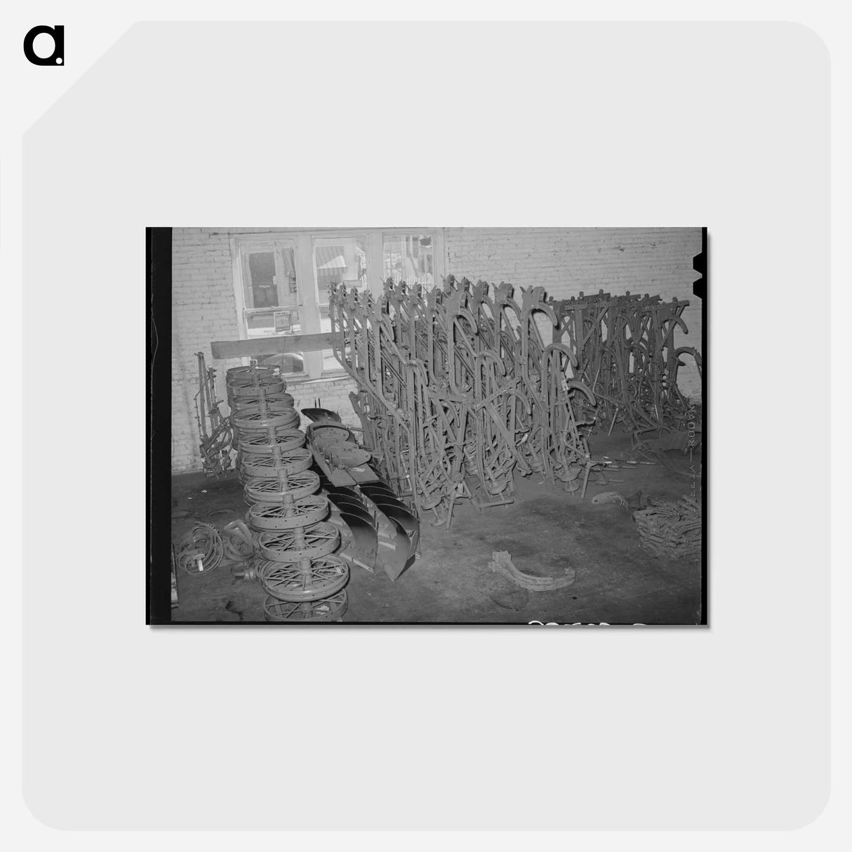 アートポストカード-Farm Equipment Parts, Oklahoma City
 - ラッセル リー Postcard.