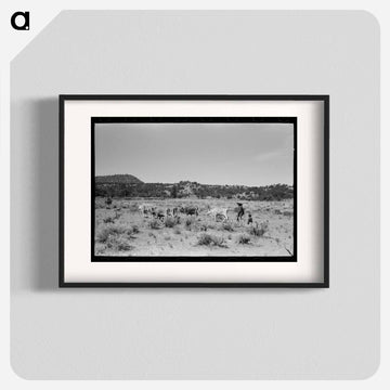 Mrs. Caudill and Daughter Driving in the Cows, Pie Town, New Mexico
 - ラッセル リー Poster.