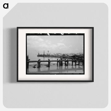 View of Waterfront, Burrwood, Louisiana
 - ラッセル リー Poster.