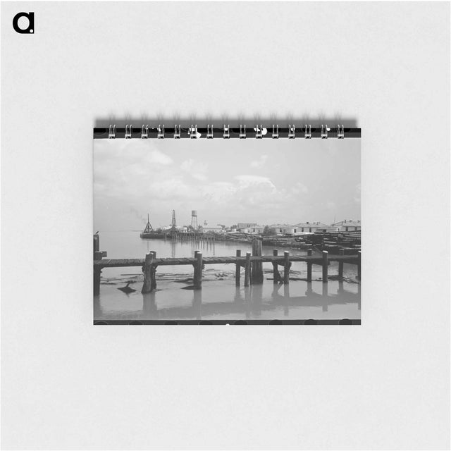 アートメモ帳-View of Waterfront, Burrwood, Louisiana
 - ラッセル リー Memo.