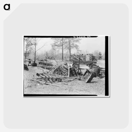 アートポストカード-Hale Family Farm Machinery
 - ラッセル リー Postcard.