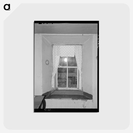 アートポストカード-Window in Sod House, McKenzie County, North Dakota
 - ラッセル リー Postcard.