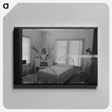アートパネル-Bedroom of a Cajun Farmer's Daughter
 - ラッセル リー Canvas.