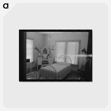 アートポストカード-Bedroom of a Cajun Farmer's Daughter
 - ラッセル リー Postcard.