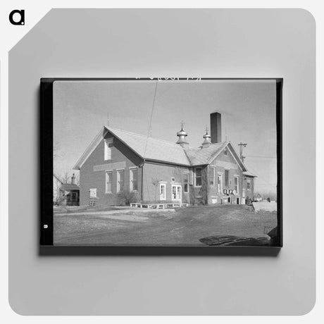 アートパネル-Farmers' Cooperative Creamery at Ruthven, Iowa
 - ラッセル リー Canvas.