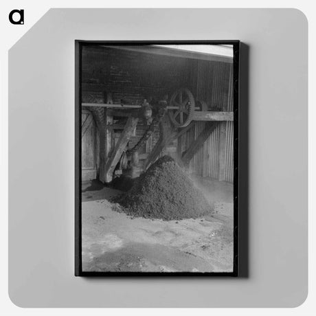 アートパネル-Refuse from Rice Mill, Abbeville, Louisiana
 - ラッセル リー Canvas.