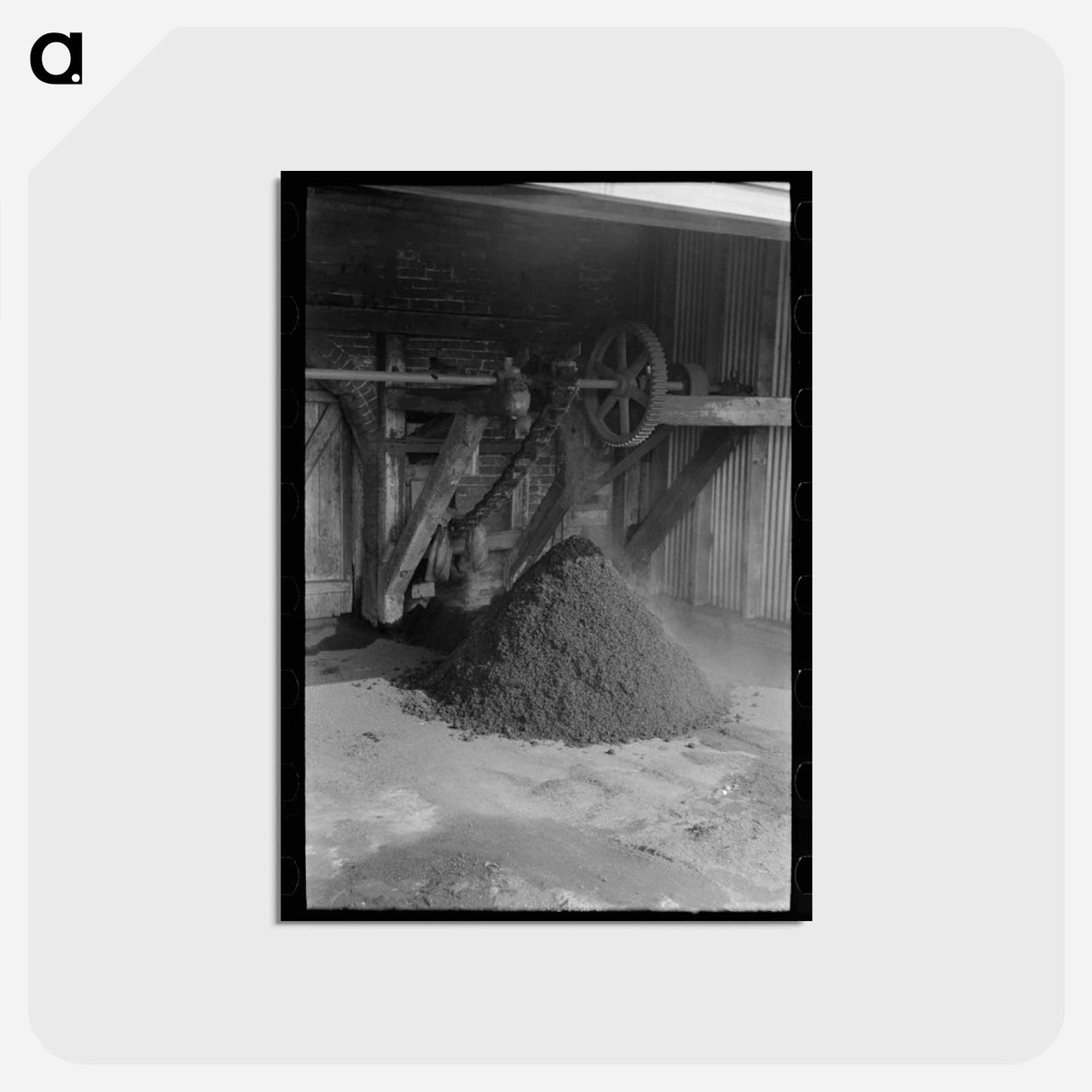 アートポストカード-Refuse from Rice Mill, Abbeville, Louisiana
 - ラッセル リー Postcard.