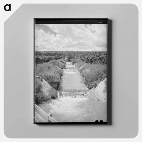 アートパネル-Lateral Irrigation Ditch in Orchard, Canyon County, Idaho
 - ラッセル リー Canvas.