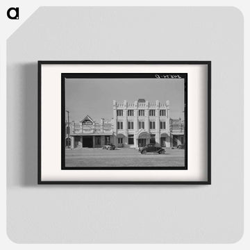 Hotels and Garage, Gonzales, Texas
 - ラッセル リー Poster.