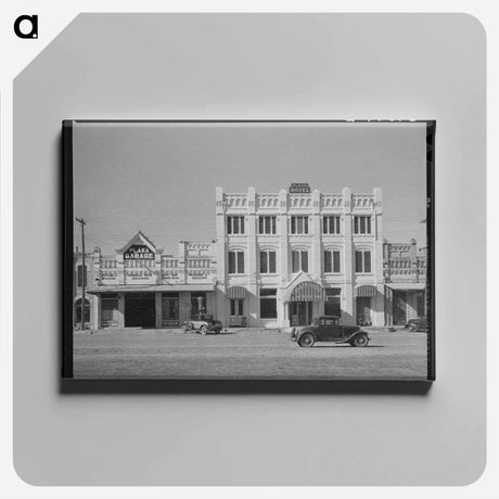 アートパネル-Hotels and Garage, Gonzales, Texas
 - ラッセル リー Canvas.