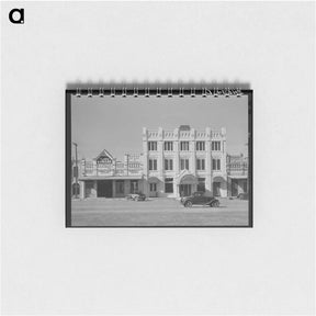 アートメモ帳-Hotels and Garage, Gonzales, Texas
 - ラッセル リー Memo.