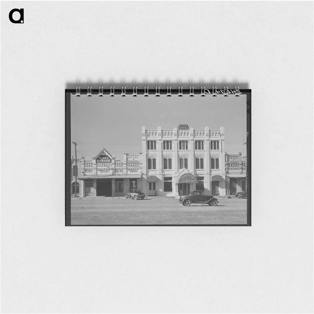 アートメモ帳-Hotels and Garage, Gonzales, Texas
 - ラッセル リー Memo.
