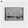 アートポストカード-Hotels and Garage, Gonzales, Texas
 - ラッセル リー Postcard.