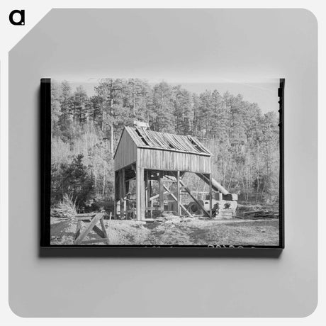 アートパネル-The Hardin Mine Shaft near Two Bit Creek, South Dakota
 - ラッセル リー Canvas.
