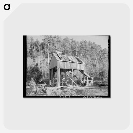 アートポストカード-The Hardin Mine Shaft near Two Bit Creek, South Dakota
 - ラッセル リー Postcard.