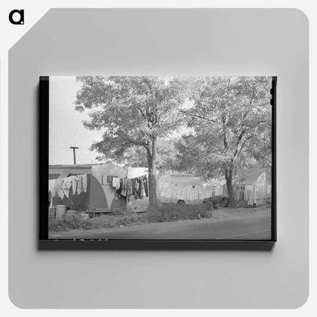 アートパネル-Trailer Camp Along Highway, Hermiston, Oregon
 - ラッセル リー Canvas.