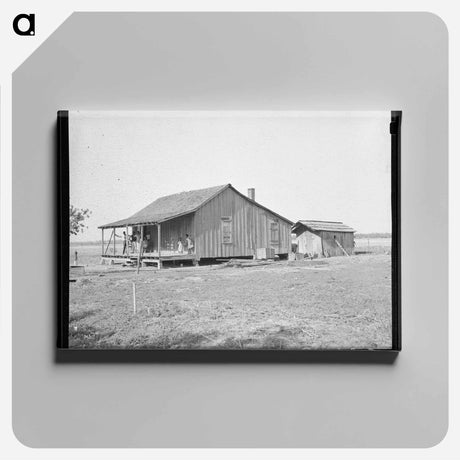 アートパネル-Sharecropper's Shack near La Forge, Missouri
 - ラッセル リー Canvas.