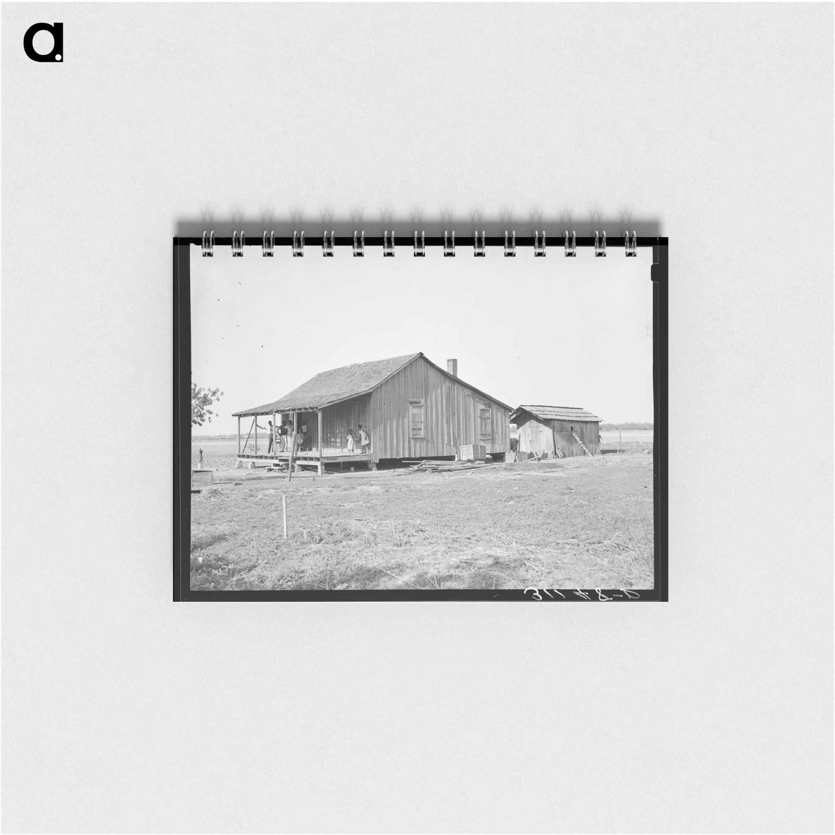 アートメモ帳-Sharecropper's Shack near La Forge, Missouri
 - ラッセル リー Memo.