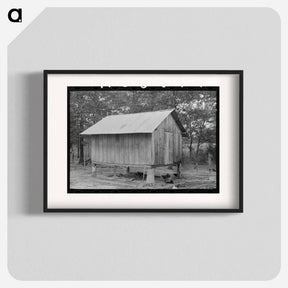 アートポスター-Shed on Stilts near Amite, Louisiana
 - ラッセル リー Poster.