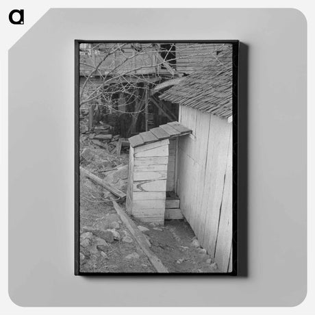 アートパネル-Privies near Old Sawmill on Road to Skyline Drive, Virginia
 - ラッセル リー Canvas.