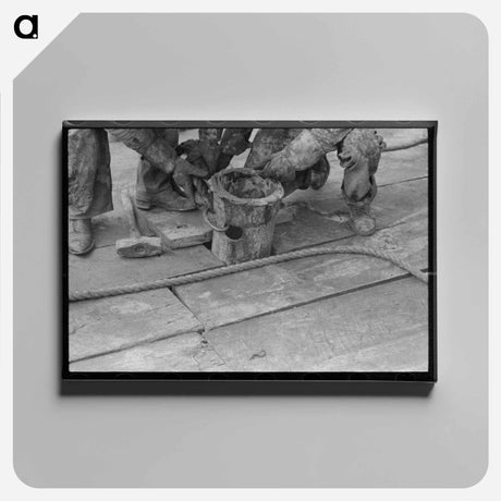 アートパネル-Bailing Out Operations, Seminole Oil Well
 - ラッセル リー Canvas.