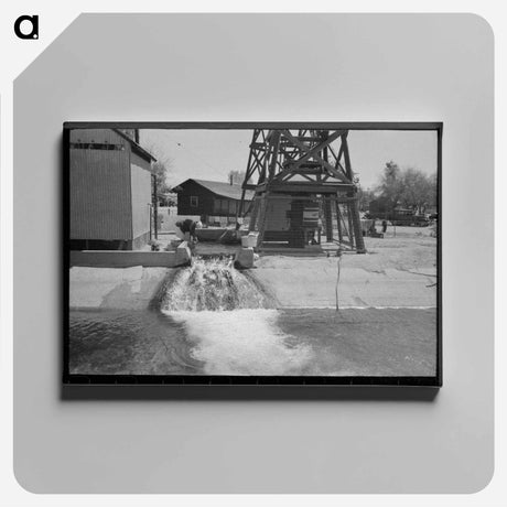 アートパネル-Woman Washing Clothes at Deep Well, Maricopa County, Arizona
 - ラッセル リー Canvas.