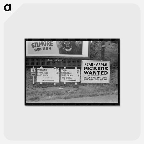 アートポストカード-Sign, Hood River, Oregon
 - ラッセル リー Postcard.