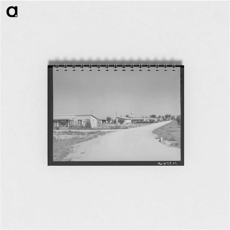 アートメモ帳-Row of Houses at Casa Grande Valley Farms
 - ラッセル リー Memo.