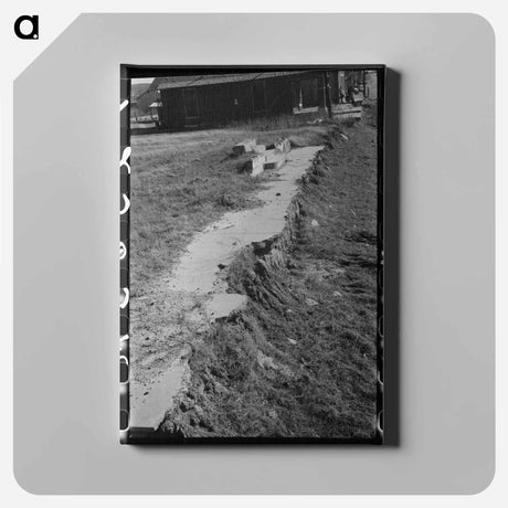 アートパネル-Street Scene in Slick, Oklahoma
 - ラッセル リー Canvas.