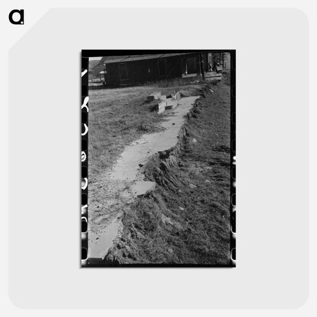 アートポストカード-Street Scene in Slick, Oklahoma
 - ラッセル リー Postcard.