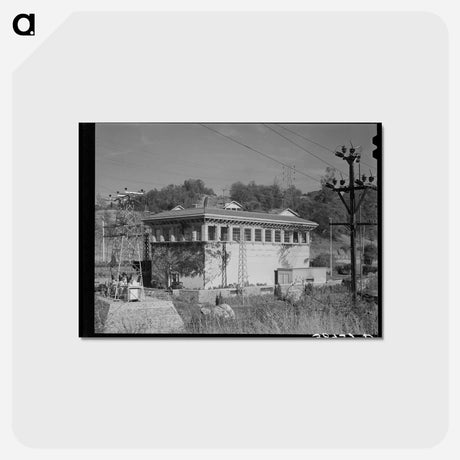 アートポストカード-Pacific Gas and Electric Powerhouse, Placer County, California
 - ラッセル リー Postcard.