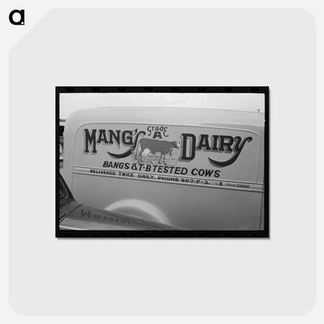 アートポストカード-Sign on Milk Wagon, Crystal City, Texas
 - ラッセル リー Postcard.