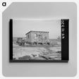 アートパネル-Farmhouse Evacuated During the Flood, Cache, Illinois
 - ラッセル リー Canvas.
