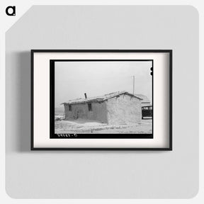 アートポスター-Sod House of the Schoenfeldts, Sheridan County, Kansas
 - ラッセル リー Poster.
