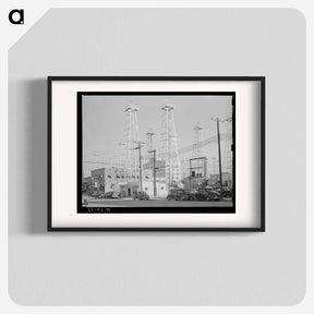 アートポスター-Oil Derricks, Kilgore, Texas
 - ラッセル リー Poster.