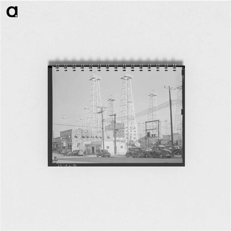アートメモ帳-Oil Derricks, Kilgore, Texas
 - ラッセル リー Memo.