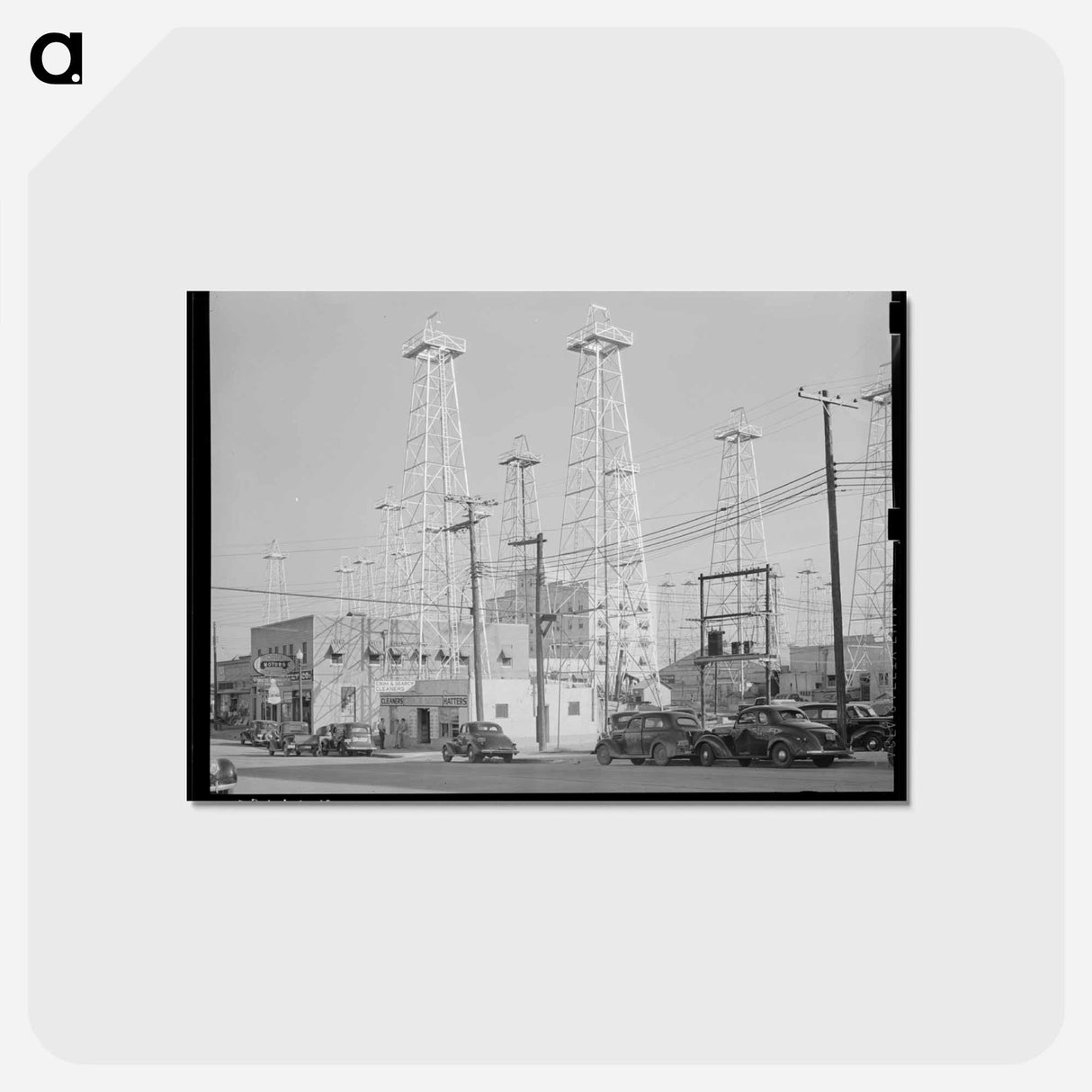 アートポストカード-Oil Derricks, Kilgore, Texas
 - ラッセル リー Postcard.