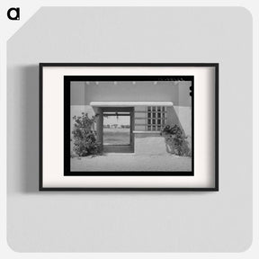 アートポスター-Entrance to Community Building at Arizona Part-Time Farms
 - ラッセル リー Poster.