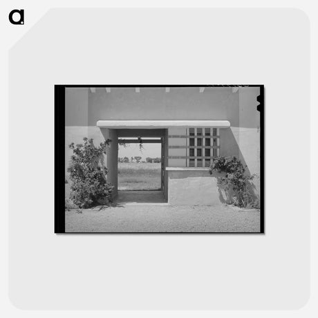 アートポストカード-Entrance to Community Building at Arizona Part-Time Farms
 - ラッセル リー Postcard.