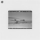 アートメモ帳-Combine Harvesting Wheat Field
 - ラッセル リー Memo.
