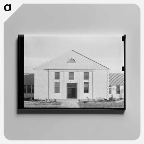 アートパネル-Entrance to Community Building, Lake Dick Project
 - ラッセル リー Canvas.