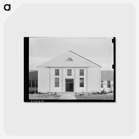 アートポストカード-Entrance to Community Building, Lake Dick Project
 - ラッセル リー Postcard.