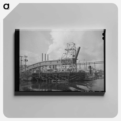 アートパネル-Loading Dock at Industrial Plant, Port of Houston, Texas
 - ラッセル リー Canvas.