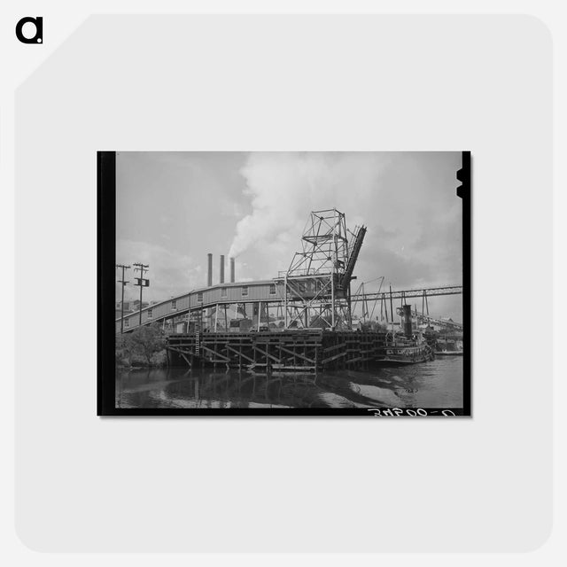 アートポストカード-Loading Dock at Industrial Plant, Port of Houston, Texas
 - ラッセル リー Postcard.