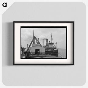 アートポスター-U.S. Engineers' Tugboat, Burrwood, Louisiana
 - ラッセル リー Poster.