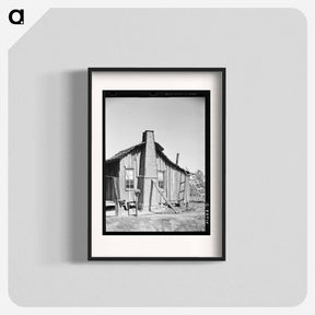 アートポスター-Cabin with Grass and Mud Chimney, Taylorsville, Mississippi
 - ラッセル リー Poster.