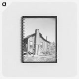 アートメモ帳-Cabin with Grass and Mud Chimney, Taylorsville, Mississippi
 - ラッセル リー Memo.