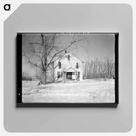 アートパネル-House on the Harry Madsen Farm
 - ラッセル リー Canvas.