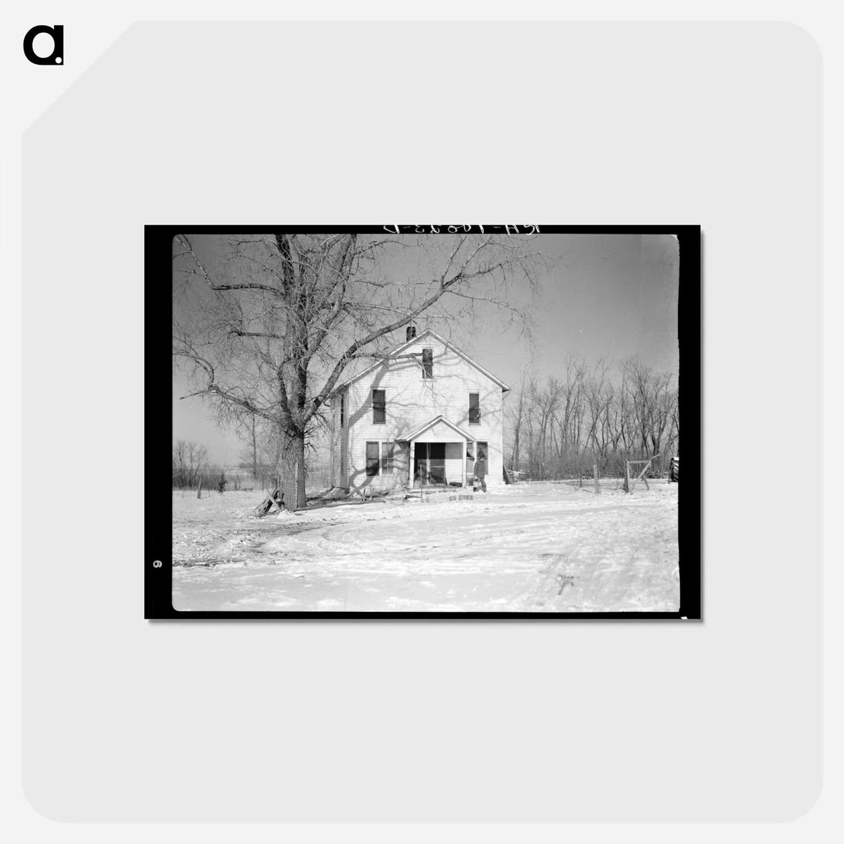アートポストカード-House on the Harry Madsen Farm
 - ラッセル リー Postcard.